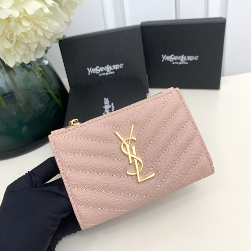 Replica Yves Saint Laurent YSL Wallets #1224764 $42.00 USD for Wholesale