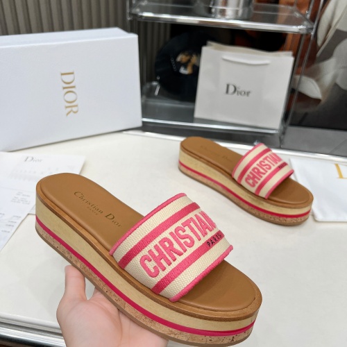 Replica Christian Dior Slippers For Women #1224871 $102.00 USD for Wholesale