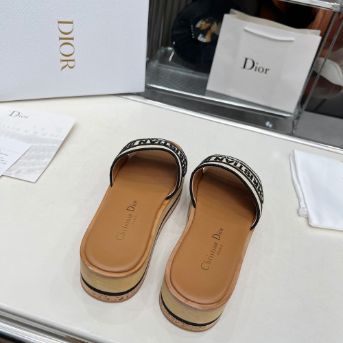 Replica Christian Dior Slippers For Women #1224873 $102.00 USD for Wholesale