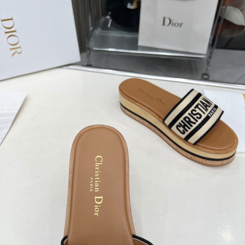 Replica Christian Dior Slippers For Women #1224873 $102.00 USD for Wholesale