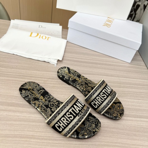 Replica Christian Dior Slippers For Women #1224879 $76.00 USD for Wholesale