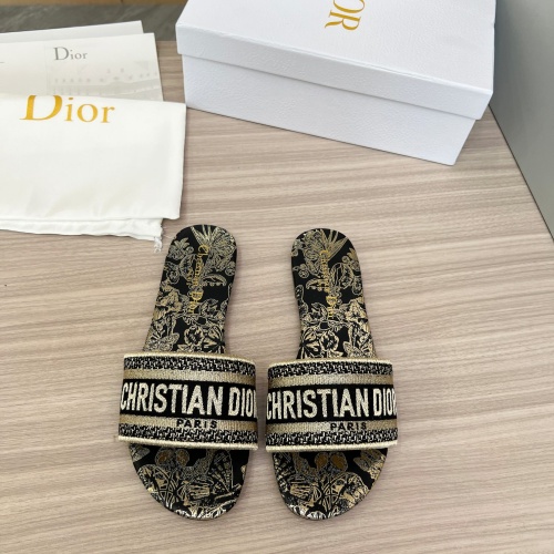 Replica Christian Dior Slippers For Women #1224879 $76.00 USD for Wholesale