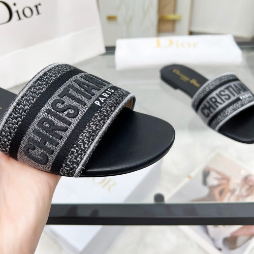 Replica Christian Dior Slippers For Women #1224880 $76.00 USD for Wholesale