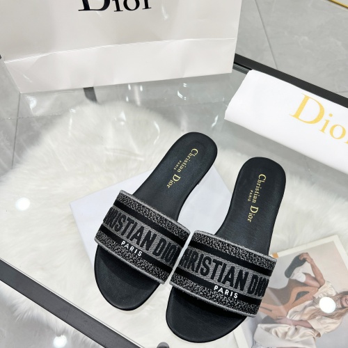 Replica Christian Dior Slippers For Women #1224880 $76.00 USD for Wholesale