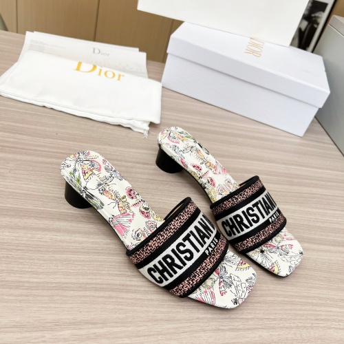 Replica Christian Dior Slippers For Women #1224881 $82.00 USD for Wholesale