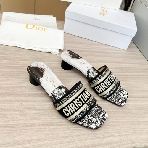 Replica Christian Dior Slippers For Women #1224882 $82.00 USD for Wholesale