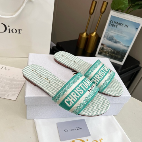 Replica Christian Dior Slippers For Women #1224884 $76.00 USD for Wholesale