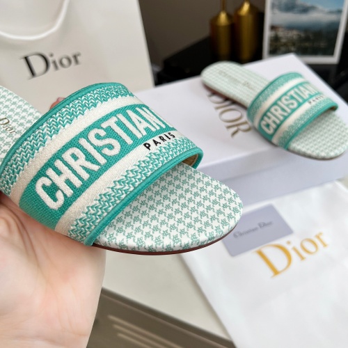 Replica Christian Dior Slippers For Women #1224884 $76.00 USD for Wholesale