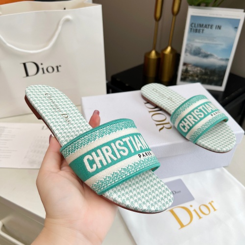 Replica Christian Dior Slippers For Women #1224884 $76.00 USD for Wholesale