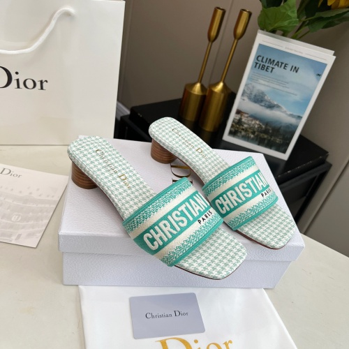 Replica Christian Dior Slippers For Women #1224885 $82.00 USD for Wholesale