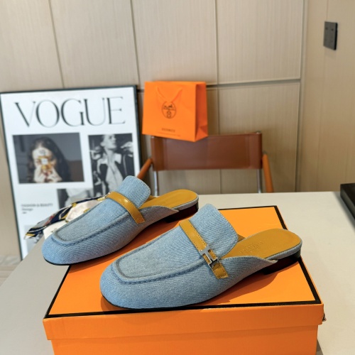 Replica Hermes Slippers For Women #1224895 $98.00 USD for Wholesale