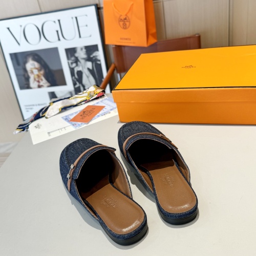 Replica Hermes Slippers For Women #1224896 $98.00 USD for Wholesale