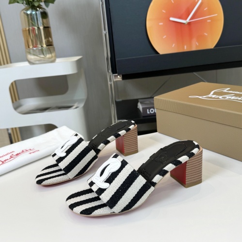 Replica Christian Louboutin CL Slippers For Women #1224936 $76.00 USD for Wholesale