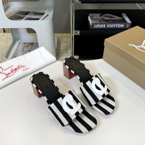 Replica Christian Louboutin CL Slippers For Women #1224936 $76.00 USD for Wholesale