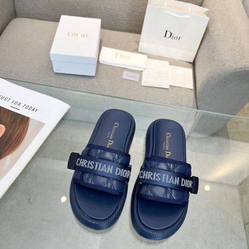 Replica Christian Dior Slippers For Women #1225052 $80.00 USD for Wholesale