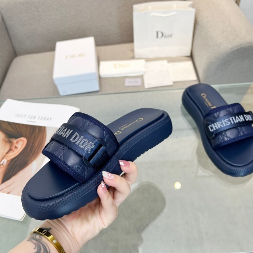 Replica Christian Dior Slippers For Women #1225052 $80.00 USD for Wholesale