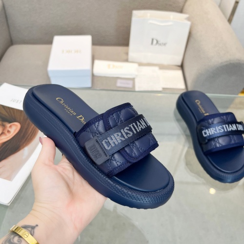 Replica Christian Dior Slippers For Women #1225052 $80.00 USD for Wholesale