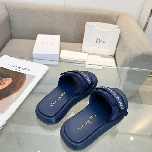 Replica Christian Dior Slippers For Women #1225052 $80.00 USD for Wholesale