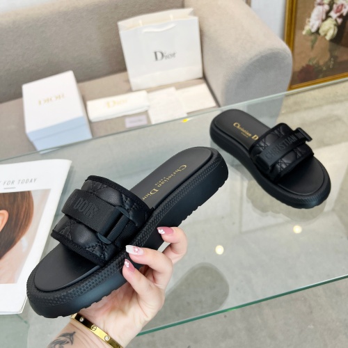 Replica Christian Dior Slippers For Women #1225055 $80.00 USD for Wholesale