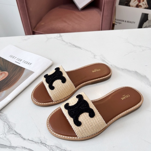 Celine Slippers For Women #1225067 $68.00 USD, Wholesale Replica Celine Slippers