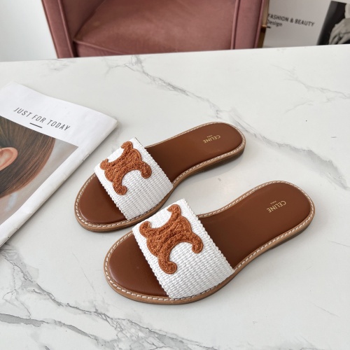 Celine Slippers For Women #1225068 $68.00 USD, Wholesale Replica Celine Slippers