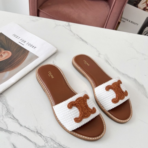 Replica Celine Slippers For Women #1225068 $68.00 USD for Wholesale