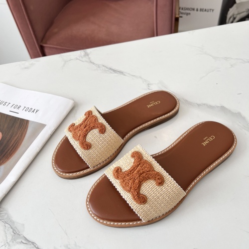 Celine Slippers For Women #1225070 $68.00 USD, Wholesale Replica Celine Slippers