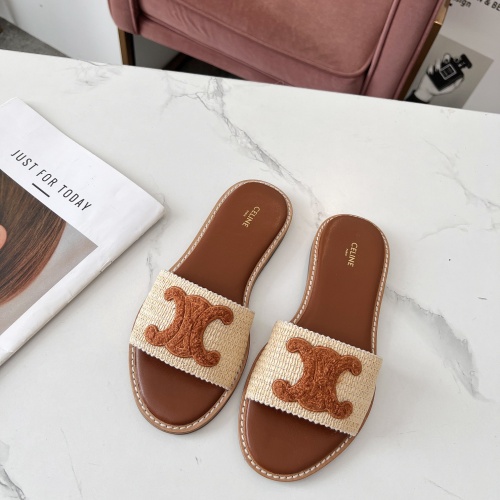 Replica Celine Slippers For Women #1225070 $68.00 USD for Wholesale