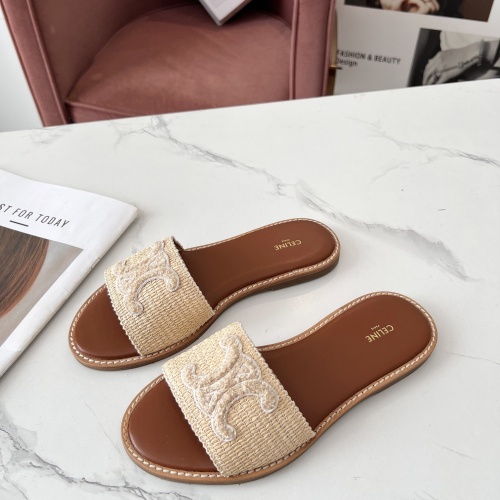 Celine Slippers For Women #1225072 $68.00 USD, Wholesale Replica Celine Slippers