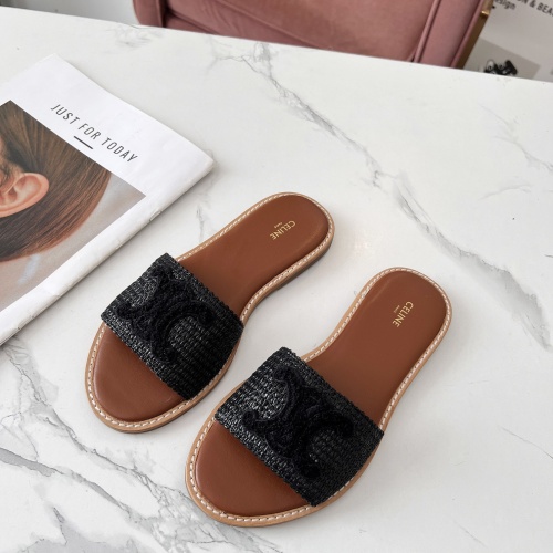 Celine Slippers For Women #1225073 $68.00 USD, Wholesale Replica Celine Slippers