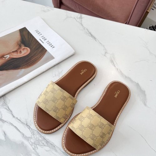 Celine Slippers For Women #1225100 $68.00 USD, Wholesale Replica Celine Slippers