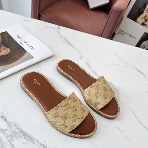 Replica Celine Slippers For Women #1225100 $68.00 USD for Wholesale