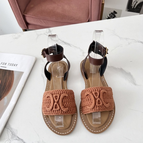 Replica Celine Sandal For Women #1225104 $98.00 USD for Wholesale