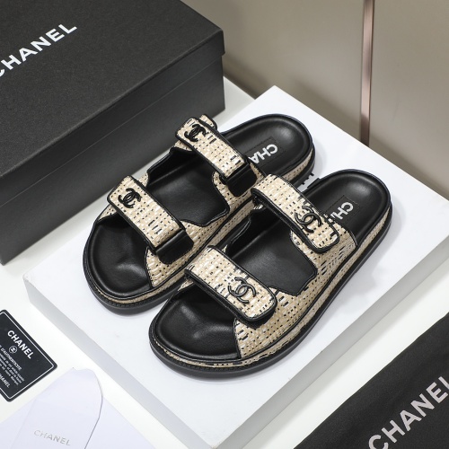 Chanel Slippers For Women #1225136 $88.00 USD, Wholesale Replica Chanel Slippers