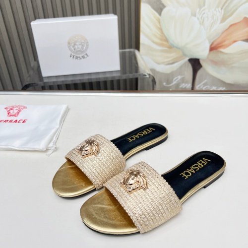 Versace Slippers For Women #1225140 $82.00 USD, Wholesale Replica Versace Slippers