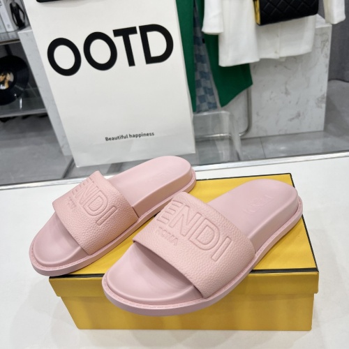 Fendi Slippers For Women #1225272 $85.00 USD, Wholesale Replica Fendi Slippers