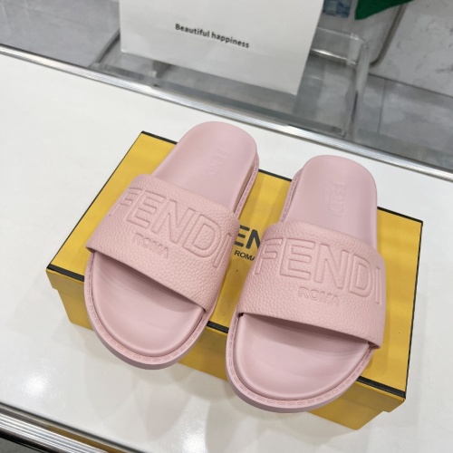 Replica Fendi Slippers For Women #1225272 $85.00 USD for Wholesale