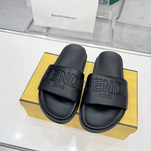 Replica Fendi Slippers For Men #1225274 $85.00 USD for Wholesale