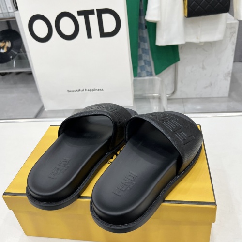 Replica Fendi Slippers For Men #1225274 $85.00 USD for Wholesale