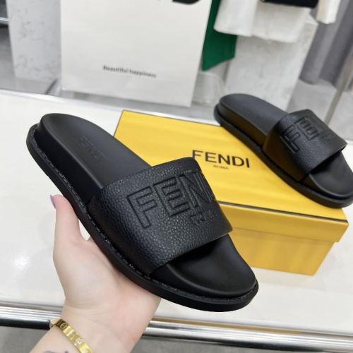 Replica Fendi Slippers For Men #1225274 $85.00 USD for Wholesale