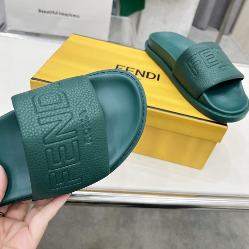 Replica Fendi Slippers For Men #1225277 $85.00 USD for Wholesale