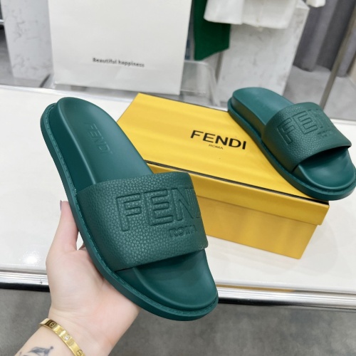 Replica Fendi Slippers For Women #1225278 $85.00 USD for Wholesale