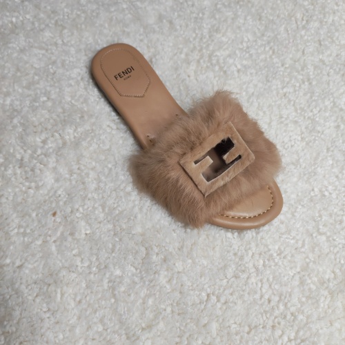 Fendi Slippers For Women #1225287 $80.00 USD, Wholesale Replica Fendi Slippers