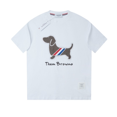 Thom Browne TB T-Shirts Short Sleeved For Men #1225343 $72.00 USD, Wholesale Replica Thom Browne TB T-Shirts