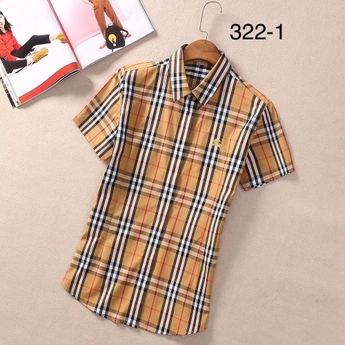 Burberry Shirts Short Sleeved For Women #1225350 $36.00 USD, Wholesale Replica Burberry Shirts