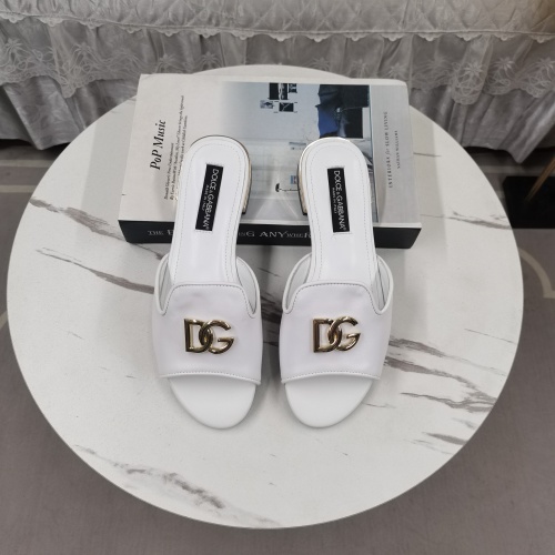 Replica Dolce & Gabbana D&G Slippers For Women #1225356 $122.00 USD for Wholesale