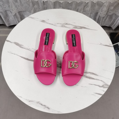 Replica Dolce & Gabbana D&G Slippers For Women #1225357 $122.00 USD for Wholesale