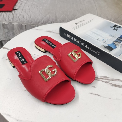 Dolce &amp; Gabbana D&amp;G Slippers For Women #1225358 $122.00 USD, Wholesale Replica Dolce &amp; Gabbana D&amp;G Slippers