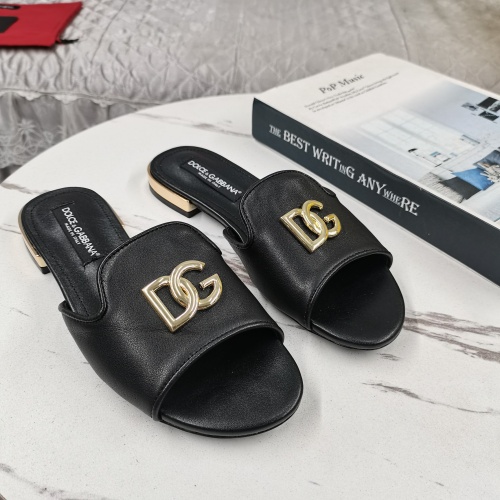 Dolce &amp; Gabbana D&amp;G Slippers For Women #1225361 $122.00 USD, Wholesale Replica Dolce &amp; Gabbana D&amp;G Slippers