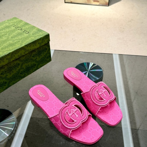 Gucci Slippers For Women #1225370 $82.00 USD, Wholesale Replica Gucci Slippers